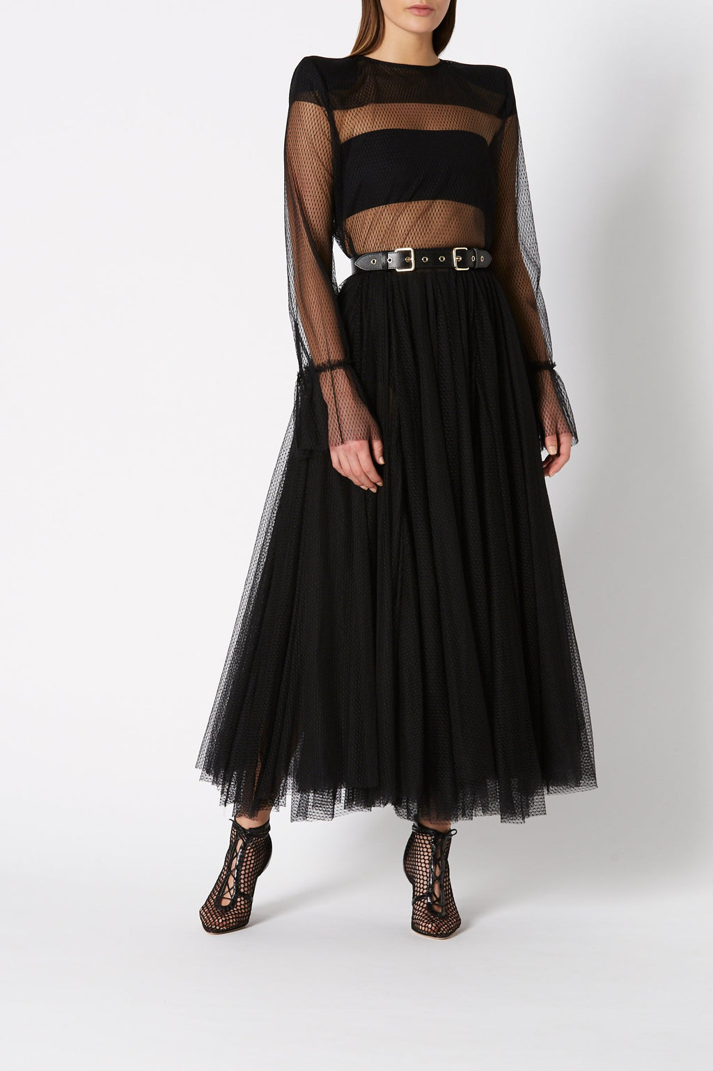 SHEER NET SKIRT