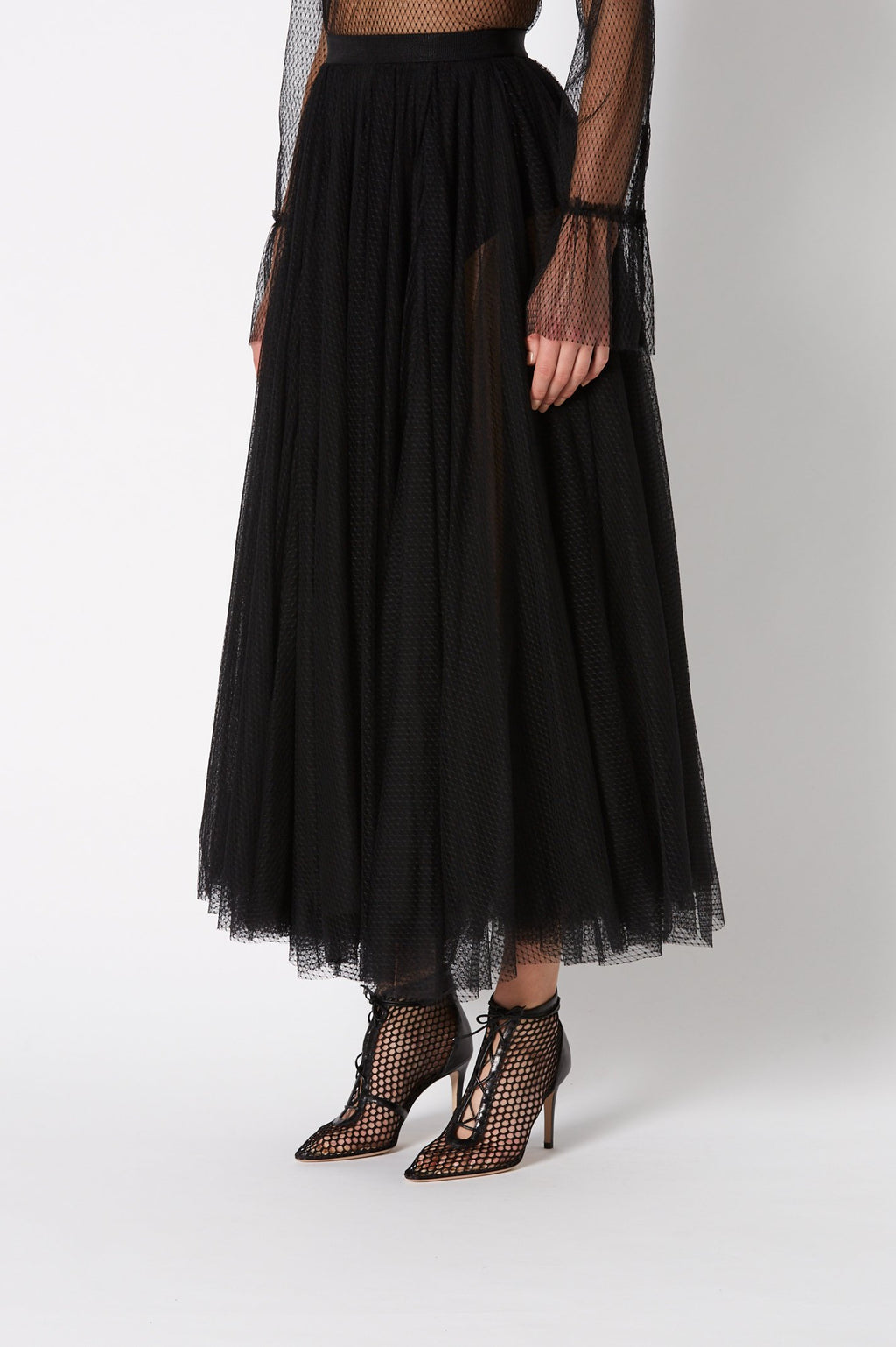 SHEER NET SKIRT