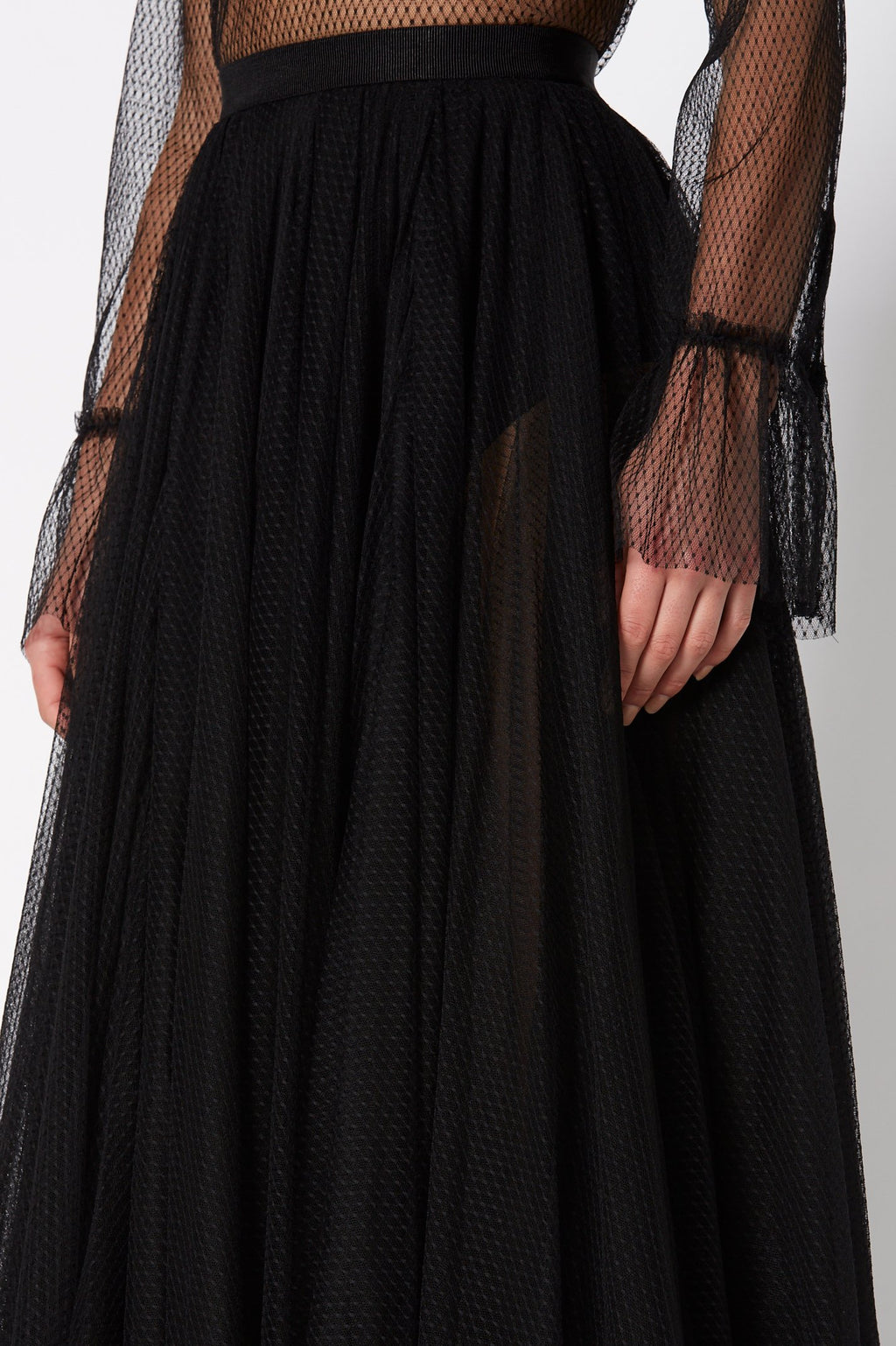 SHEER NET SKIRT