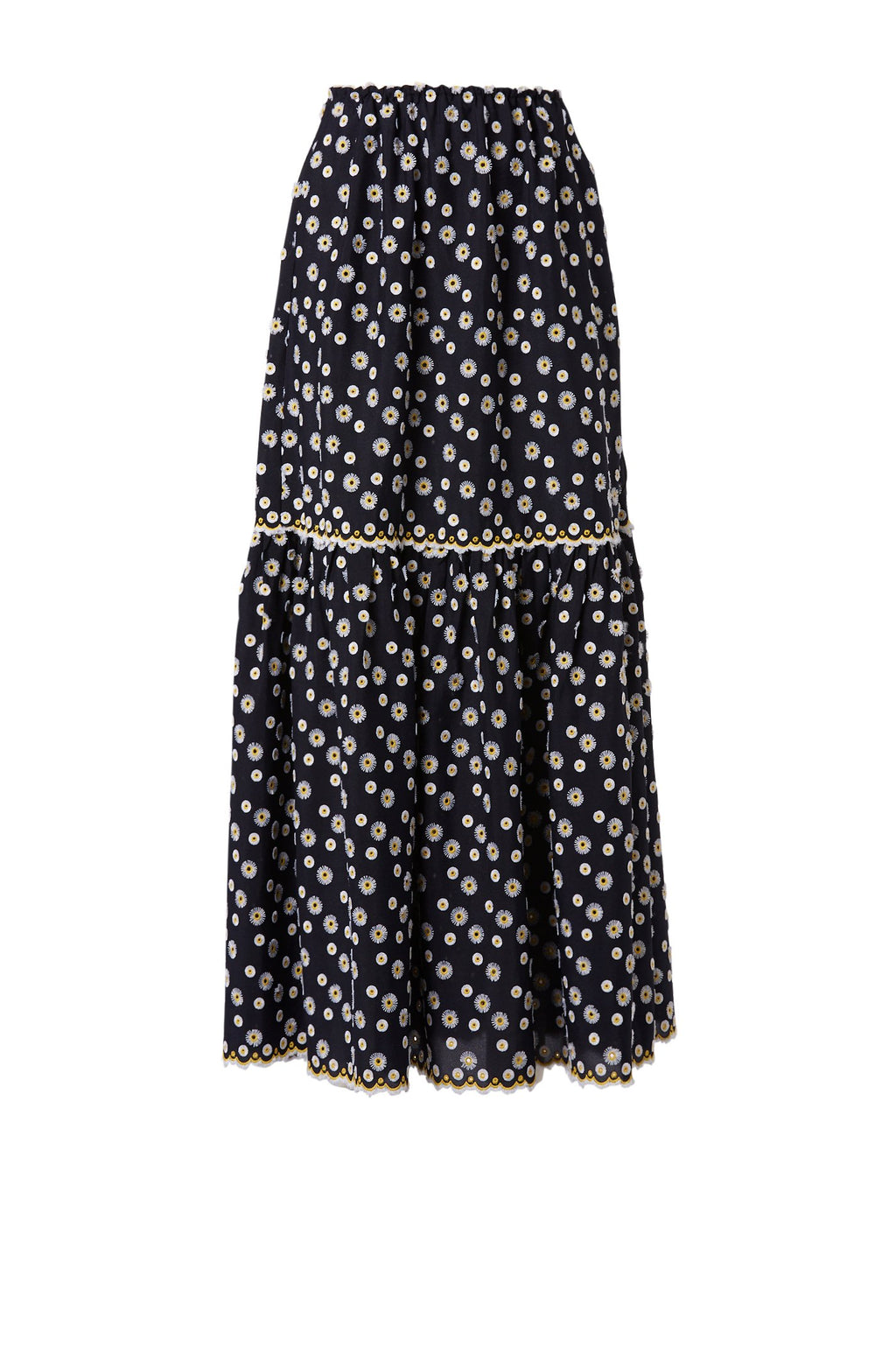 EMBROIDERED DAISY SKIRT