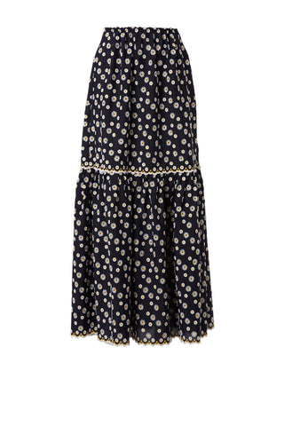 EMBROIDERED DAISY SKIRT