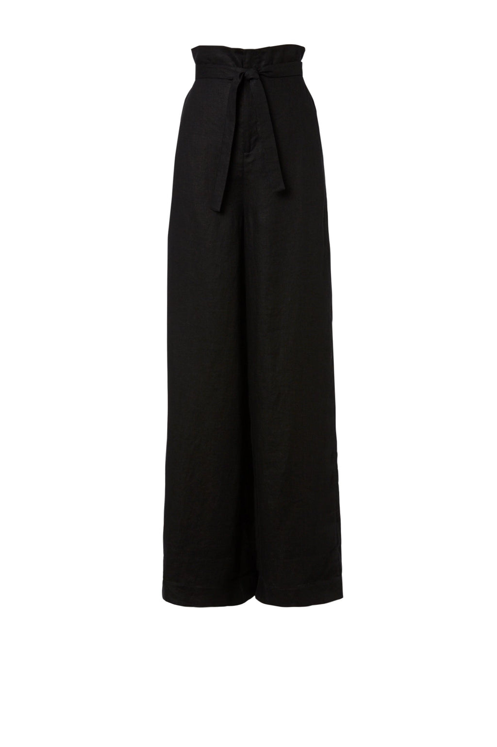 LINEN HIGH WAIST TROUSER
