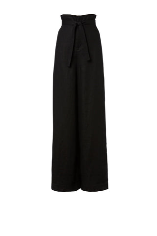 LINEN HIGH WAIST TROUSER