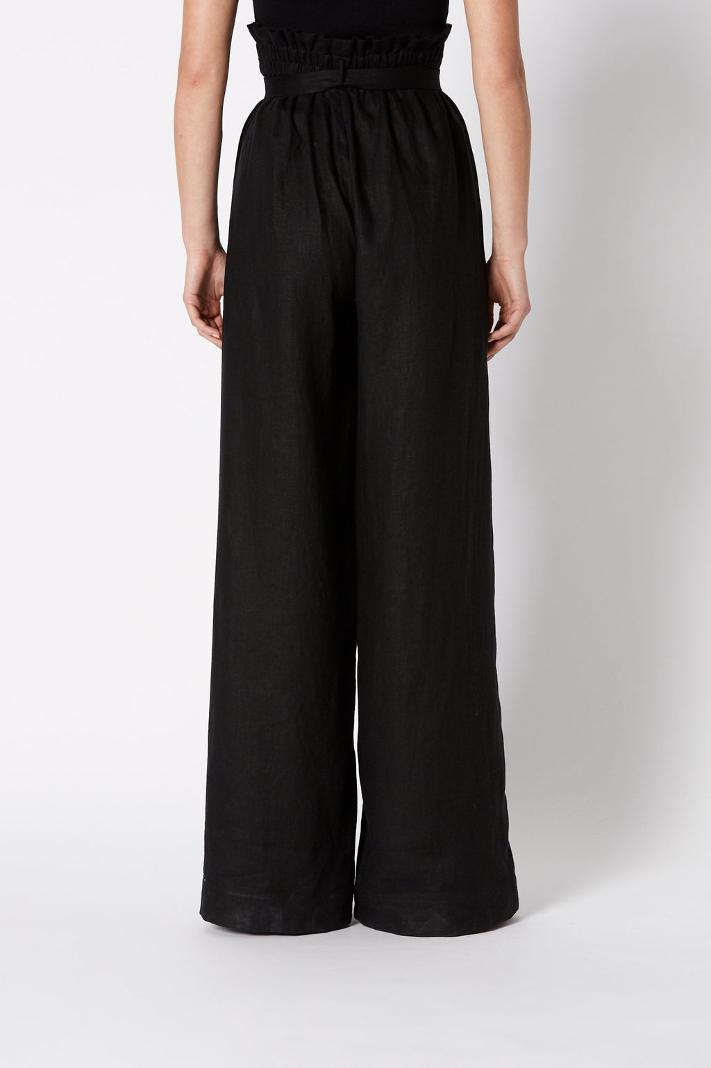 LINEN HIGH WAIST TROUSER