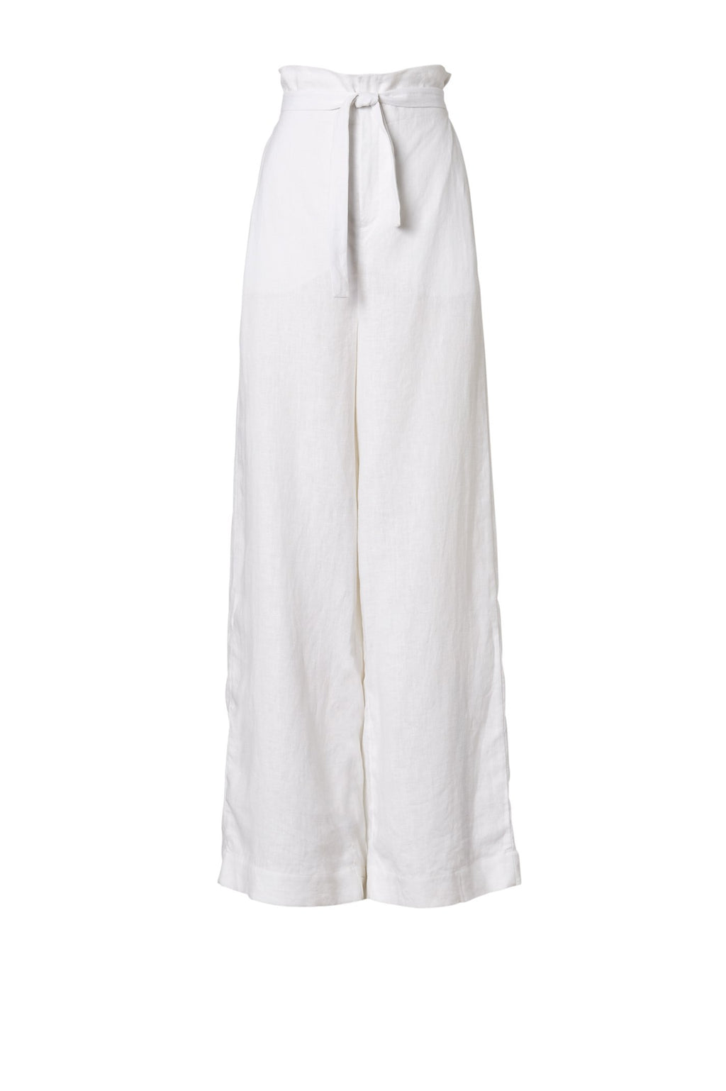 LINEN HIGH WAIST TROUSER