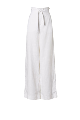 LINEN HIGH WAIST TROUSER