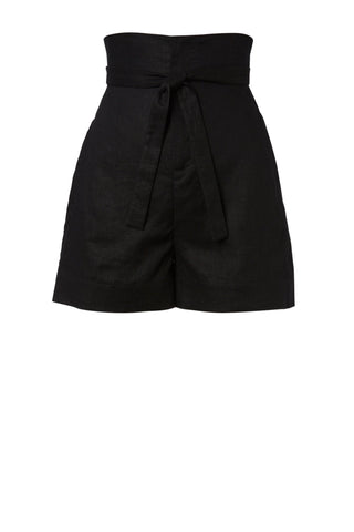 LINEN HIGH WAIST SHORT