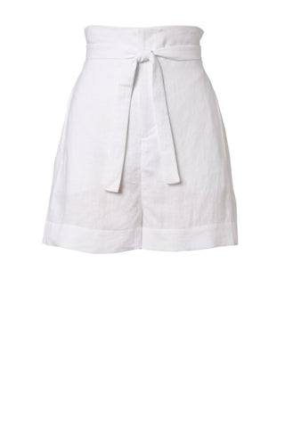 LINEN HIGH WAIST SHORT