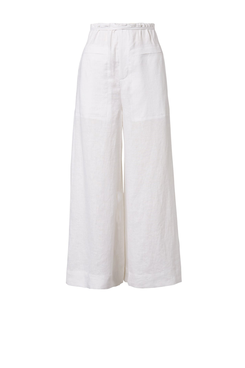 LINEN CROPPED TROUSER