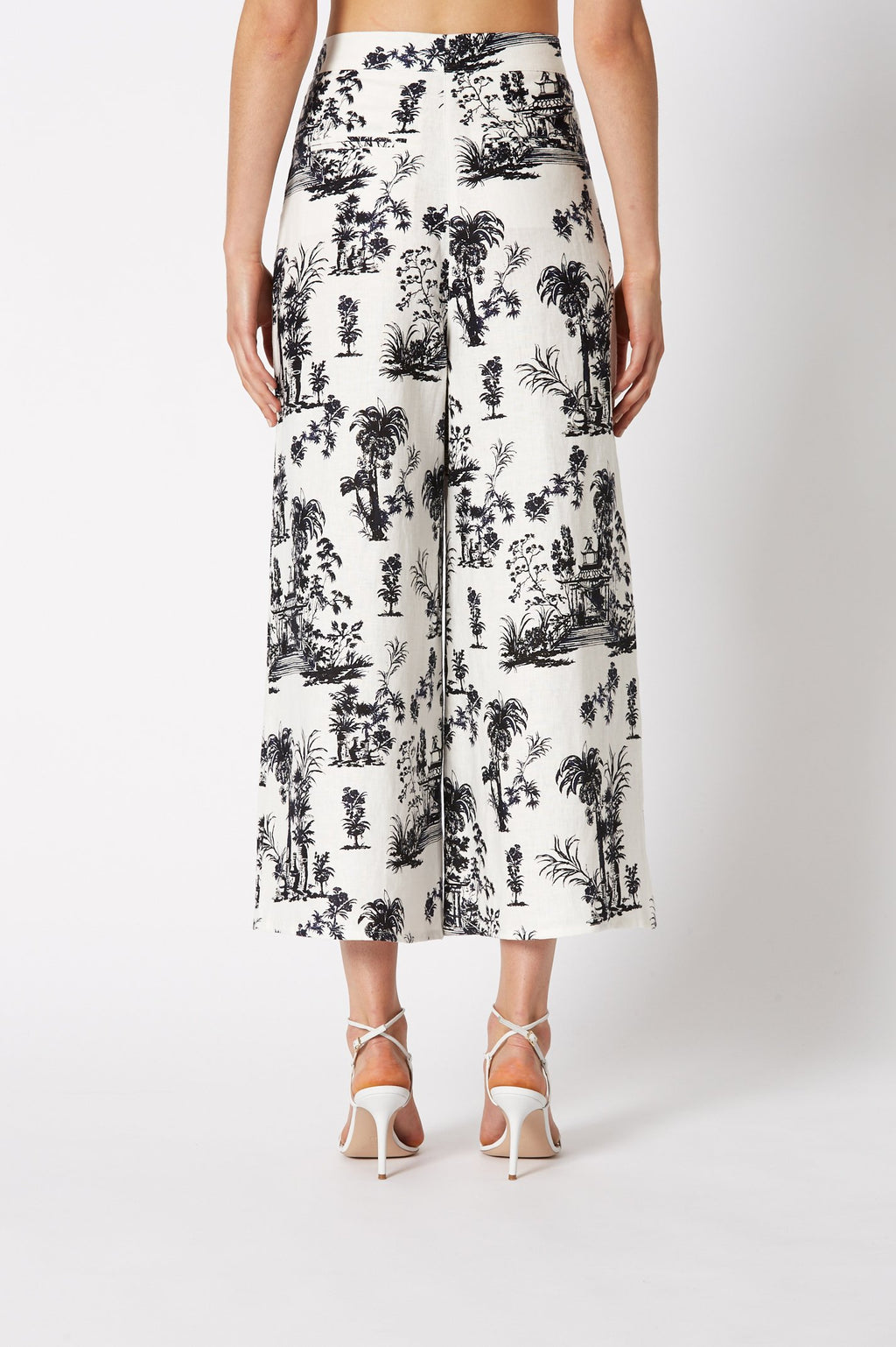 CHINOISERIE LINEN TROUSER