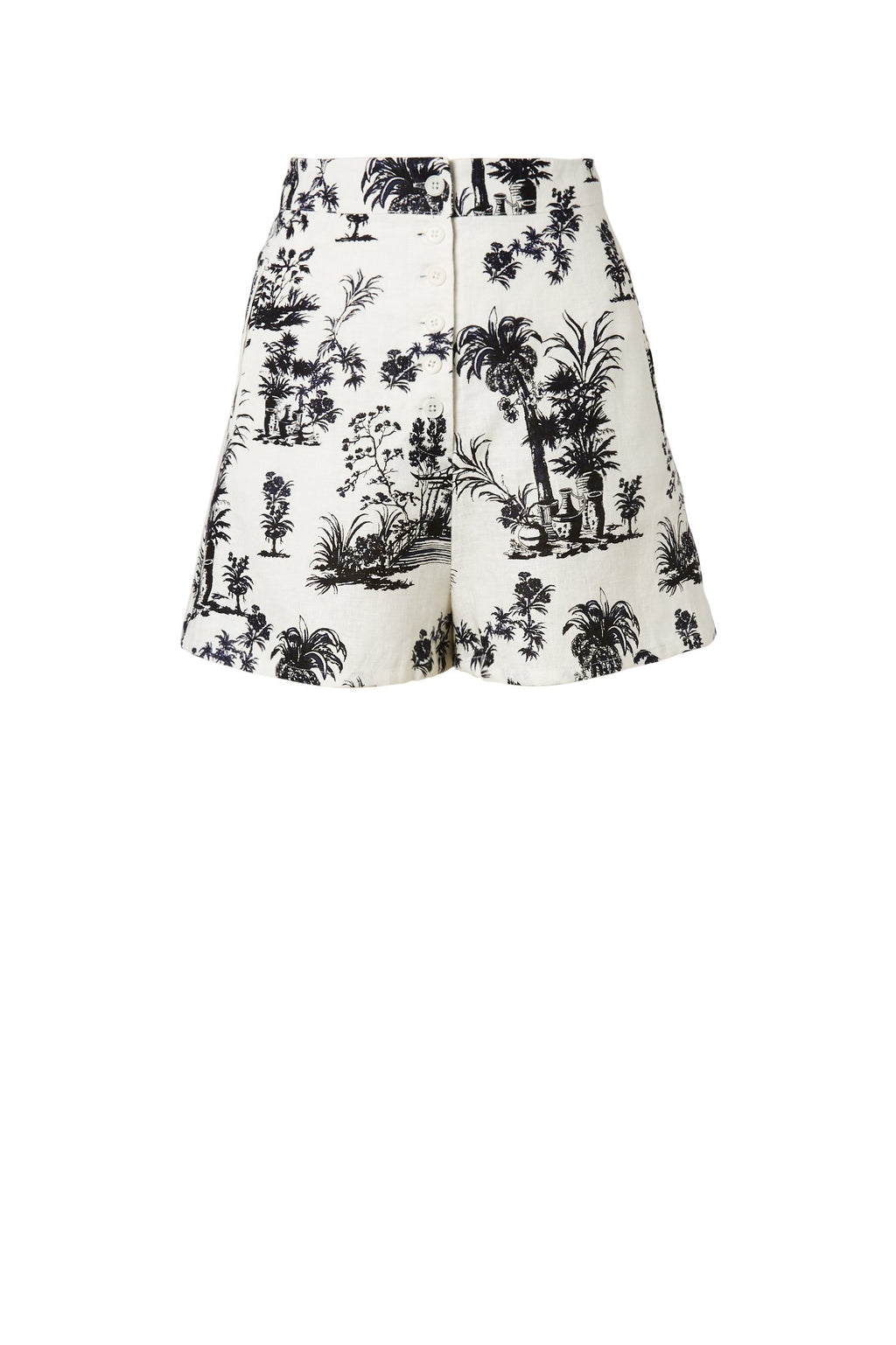 CHINOISERIE LINEN SHORT