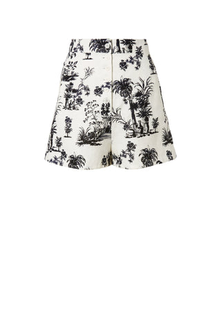 CHINOISERIE LINEN SHORT