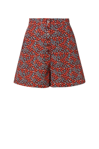 COTTON FLORAL SHORT