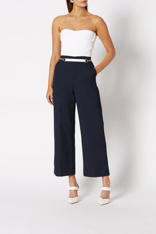 TEXTURED CROPPED TROUSER