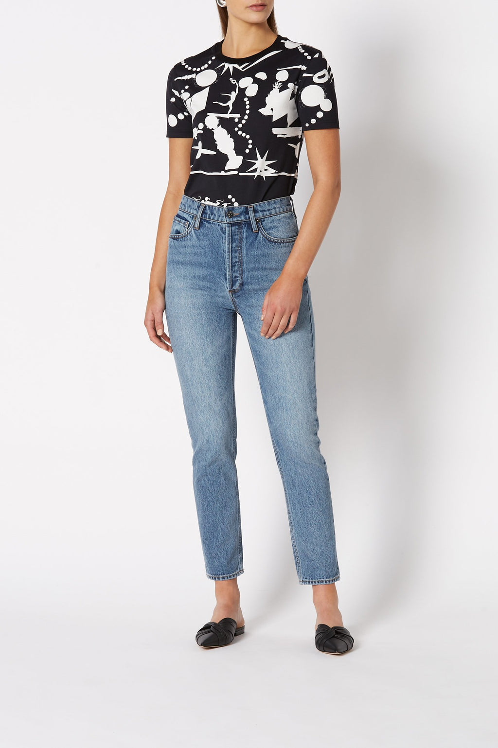 HIGH RISE STRAIGHT CROP JEAN