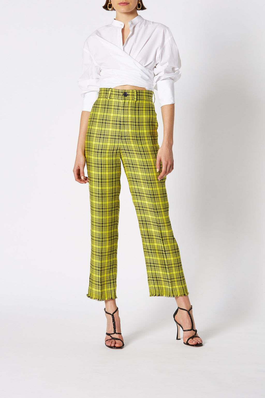 PLAID TROUSER