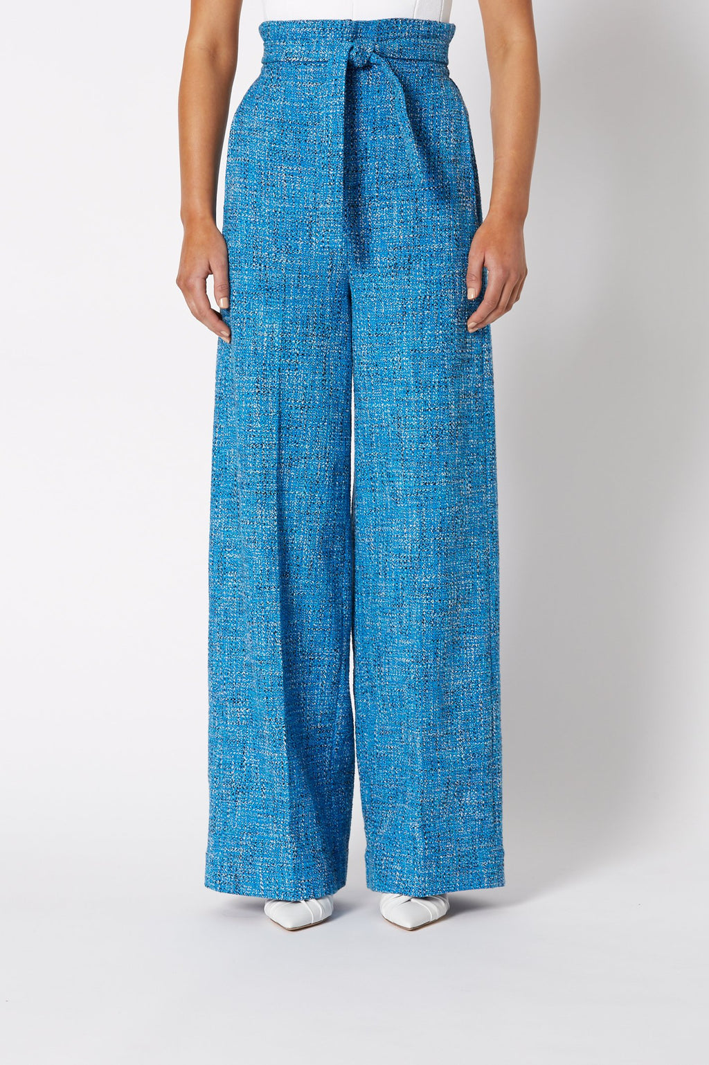 TWEED HIGH WAIST TROUSER