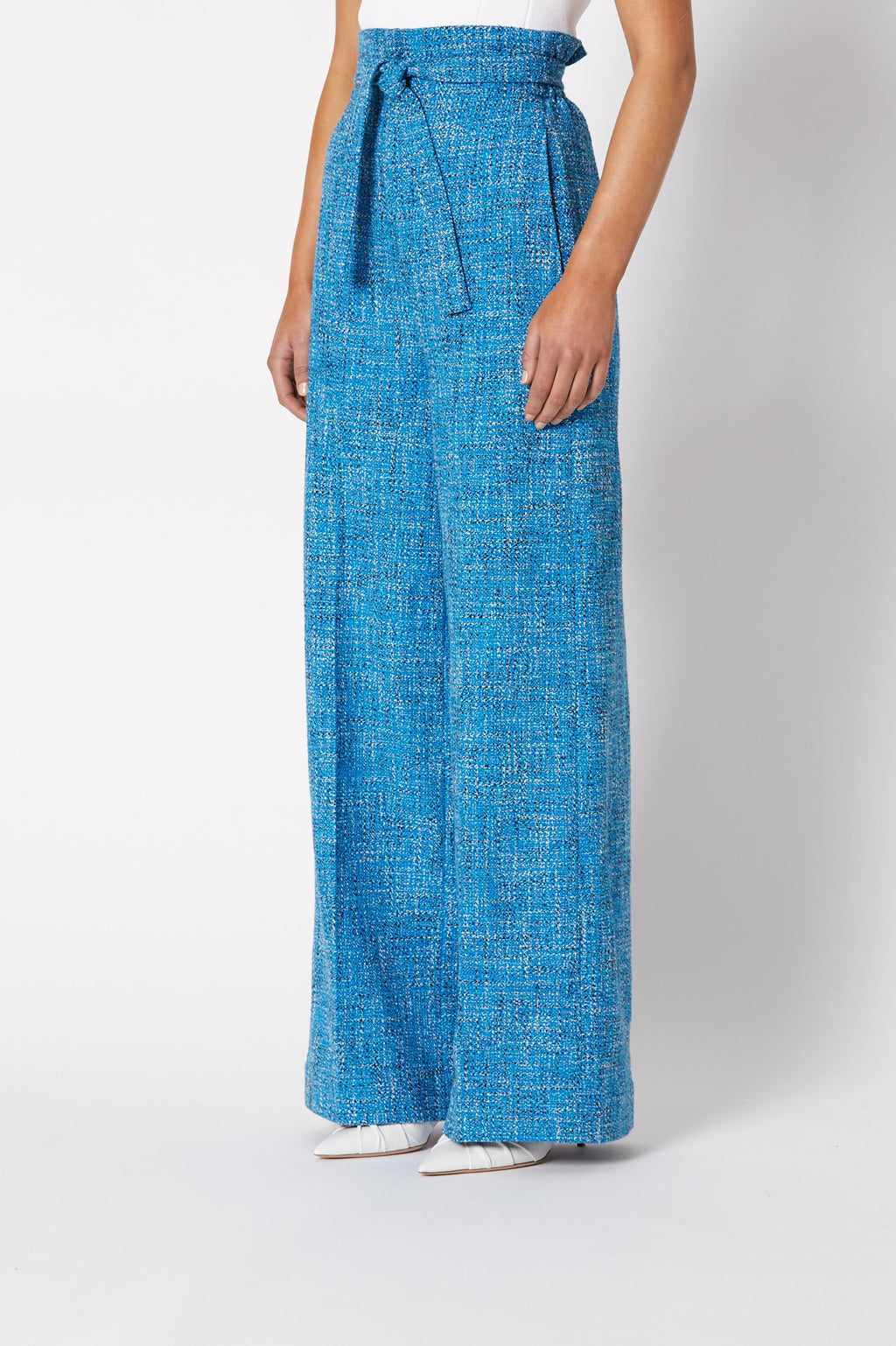 TWEED HIGH WAIST TROUSER