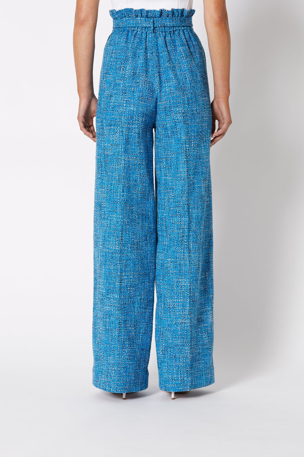 TWEED HIGH WAIST TROUSER