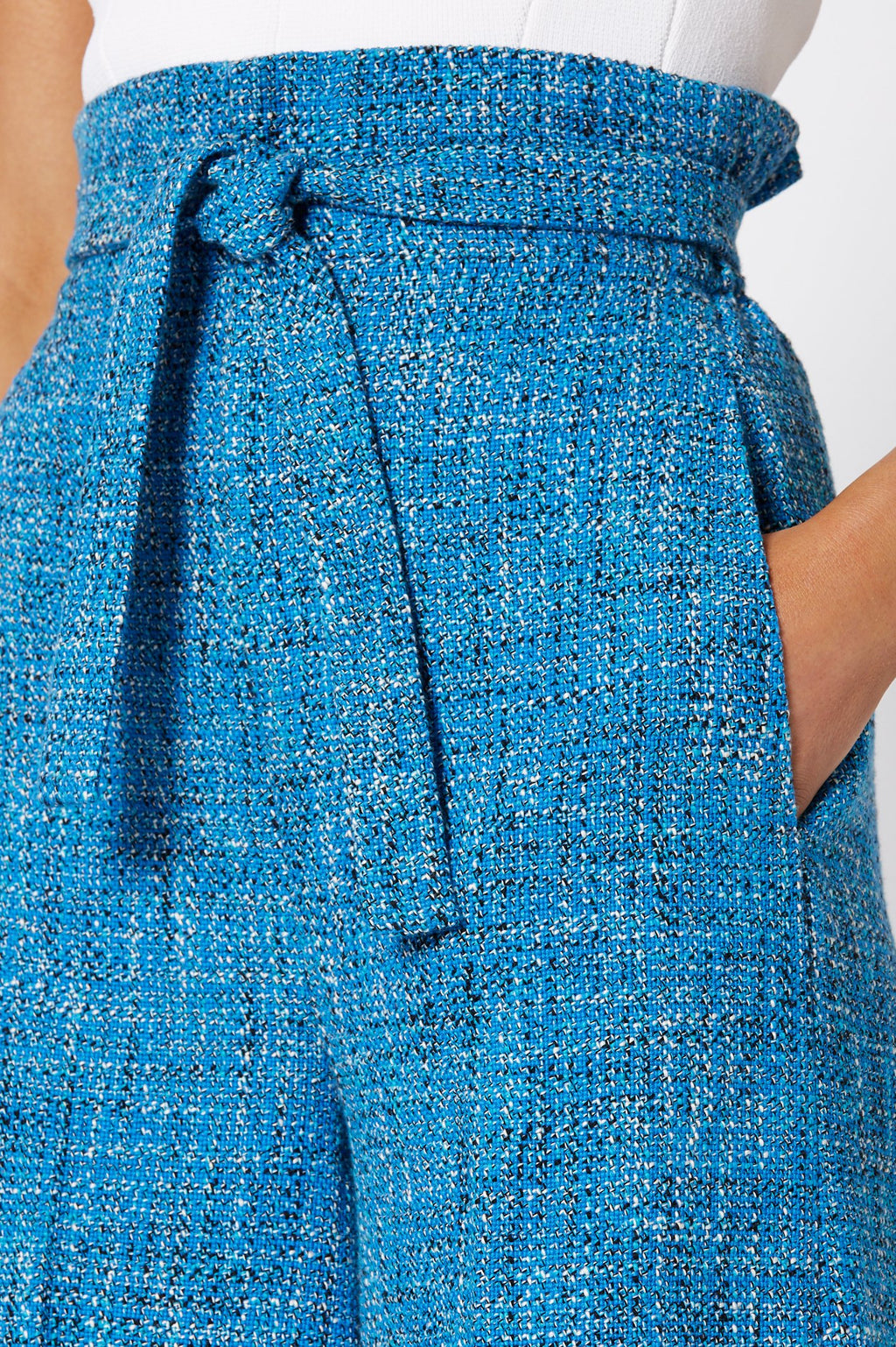 TWEED HIGH WAIST TROUSER
