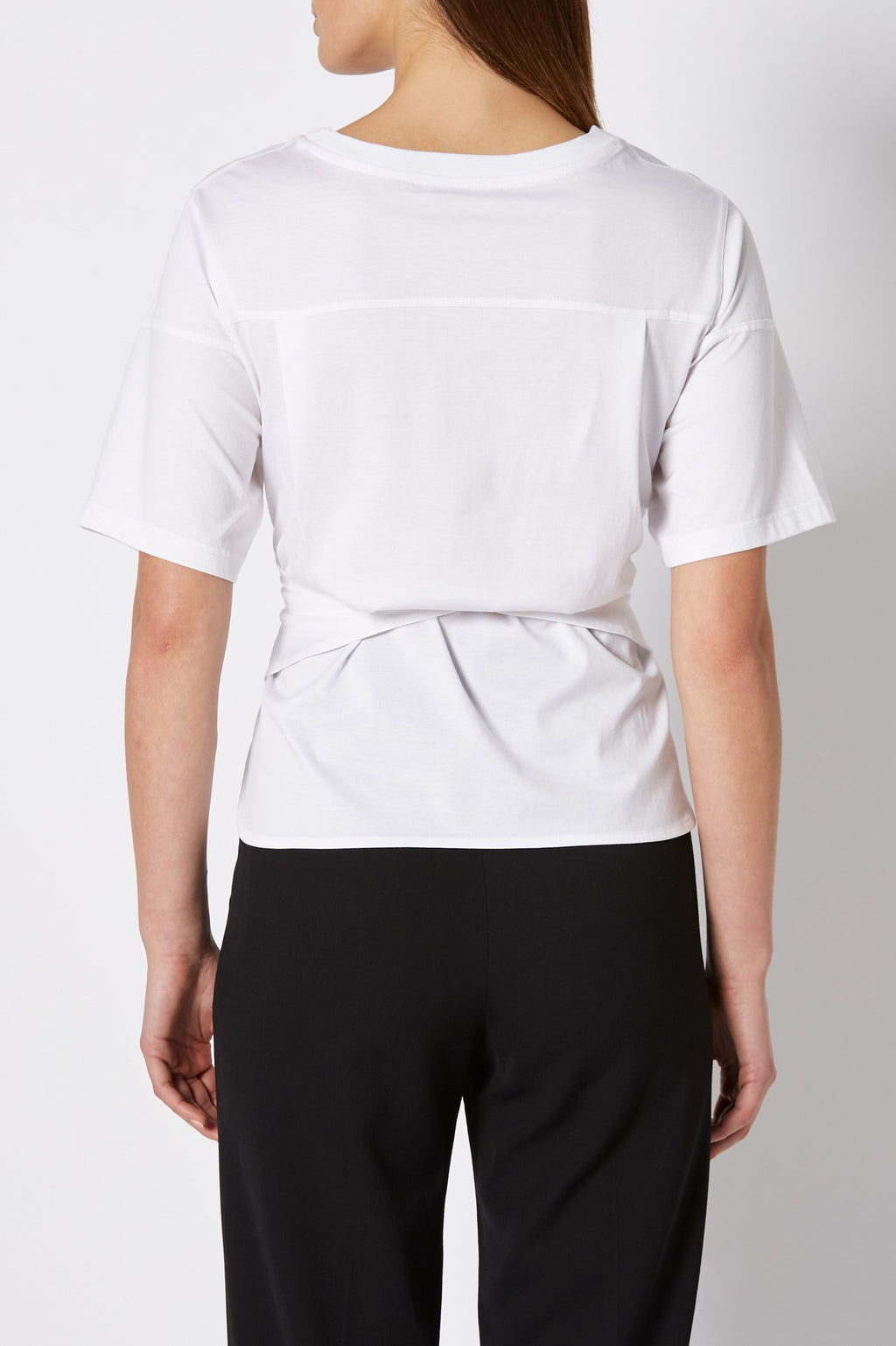 MERCERISED WRAP FRONT TSHIRT