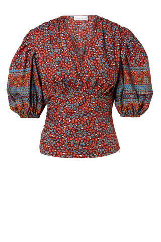 COTTON FLORAL BLOUSE