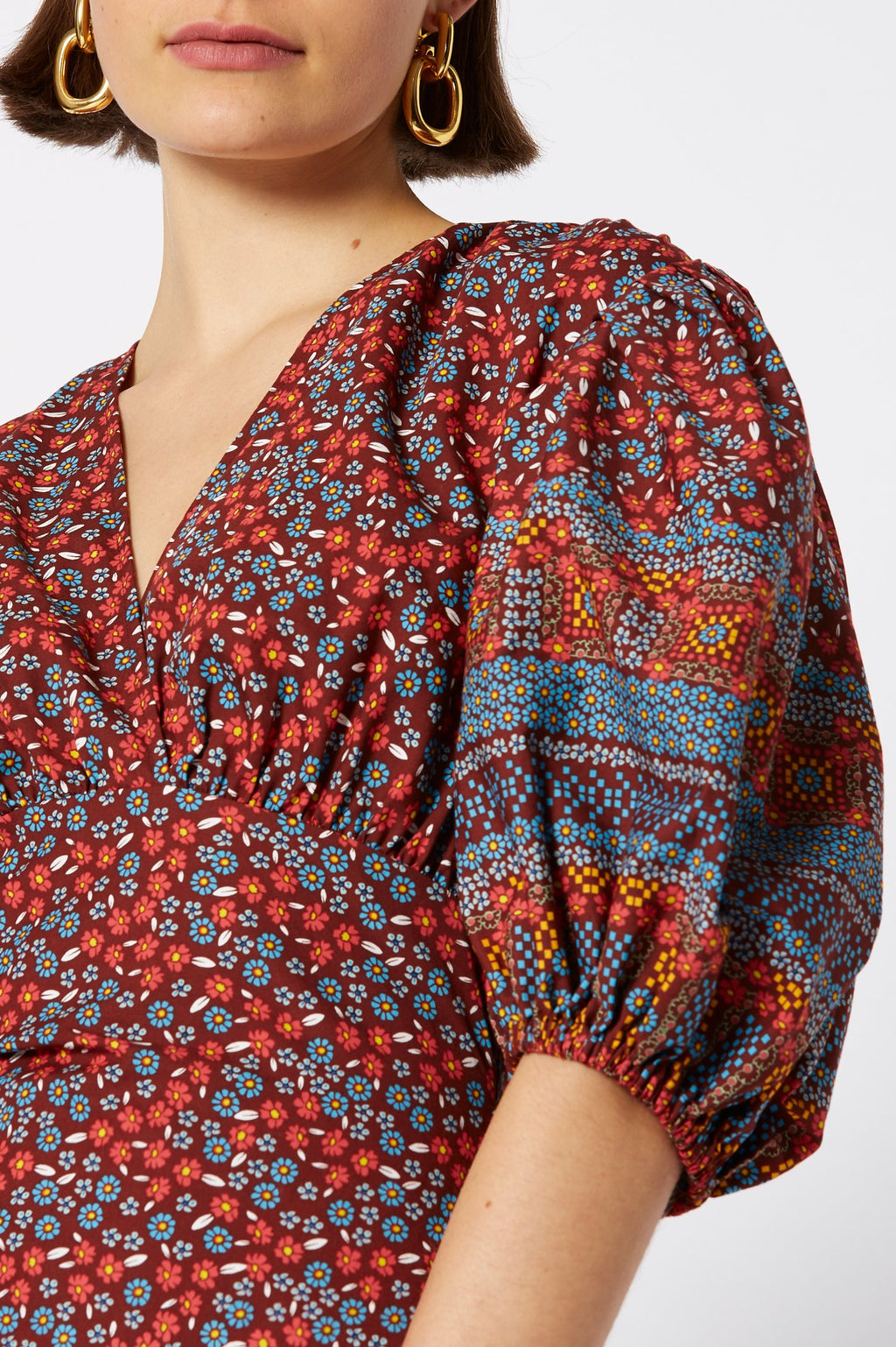 COTTON FLORAL BLOUSE