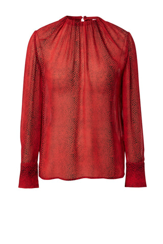 GGT REPTILE PRINT BLOUSE