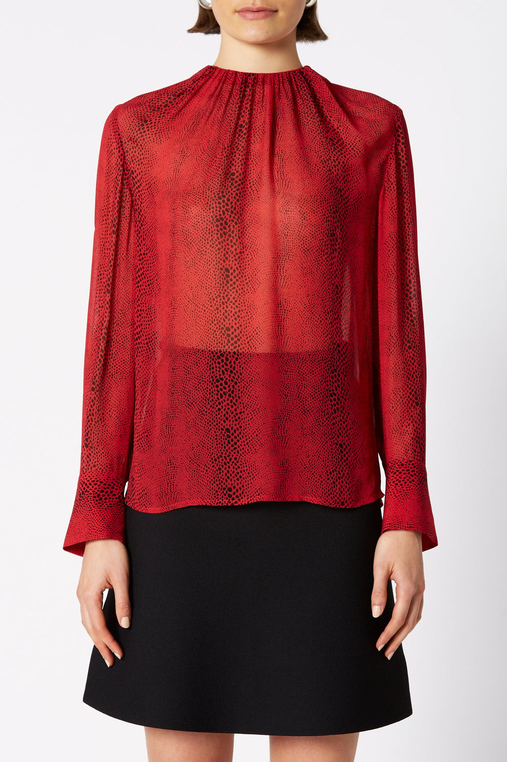 GGT REPTILE PRINT BLOUSE