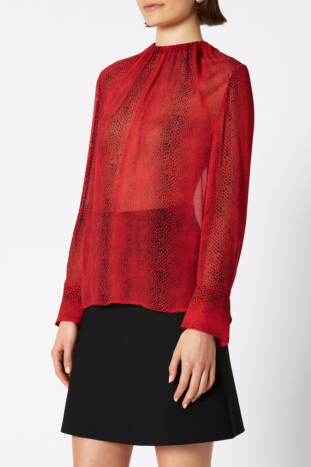 GGT REPTILE PRINT BLOUSE