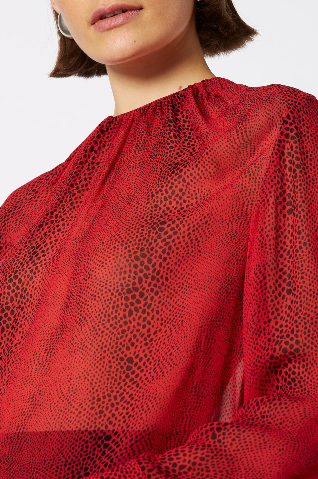 GGT REPTILE PRINT BLOUSE