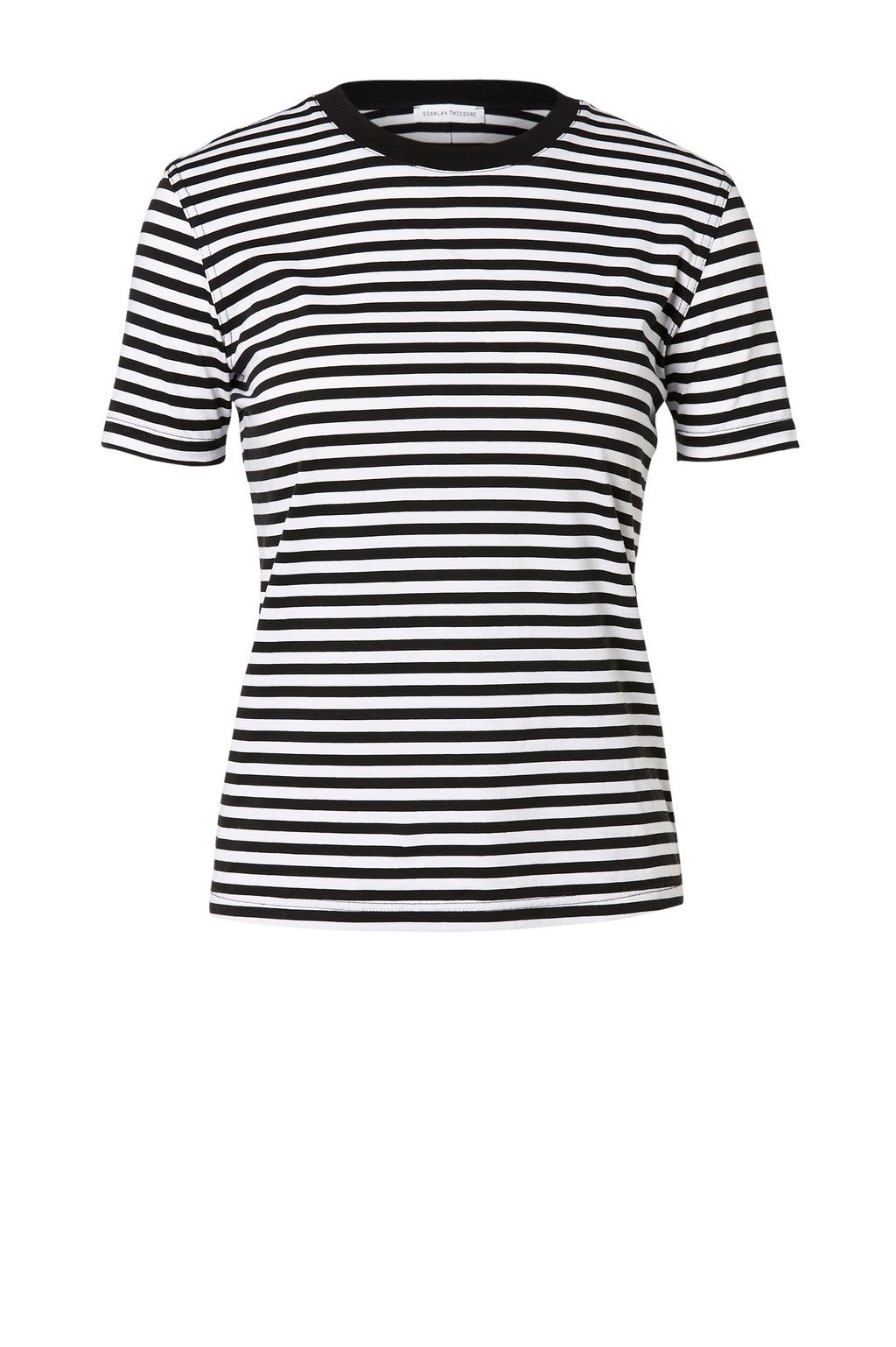 MERCERISED STRIPE T SHIRT