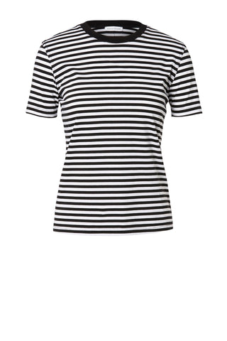 MERCERISED STRIPE T SHIRT