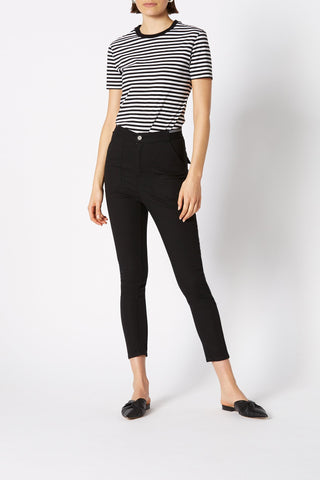 MERCERISED STRIPE T SHIRT