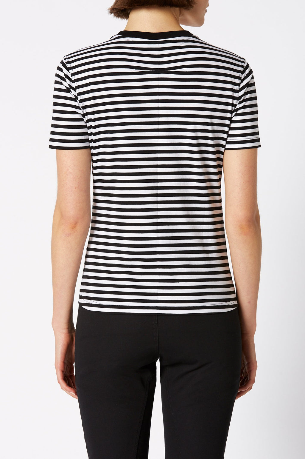 MERCERISED STRIPE T SHIRT