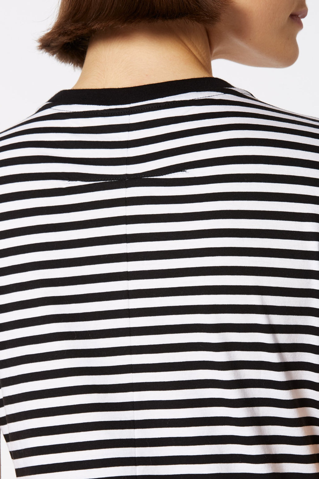 MERCERISED STRIPE T SHIRT