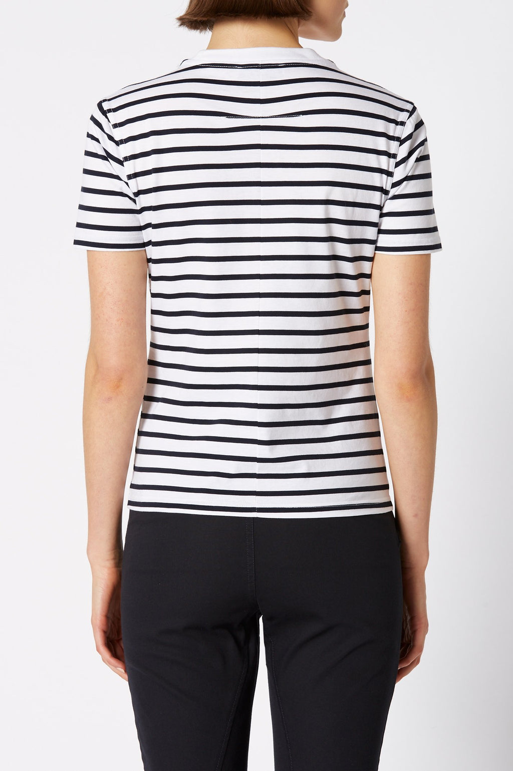 MERCERISED STRIPE T SHIRT
