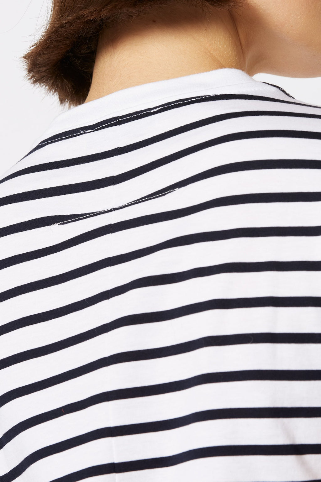 MERCERISED STRIPE T SHIRT