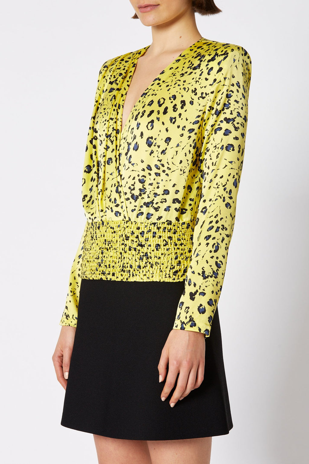 SILK LEOPARD BLOUSE