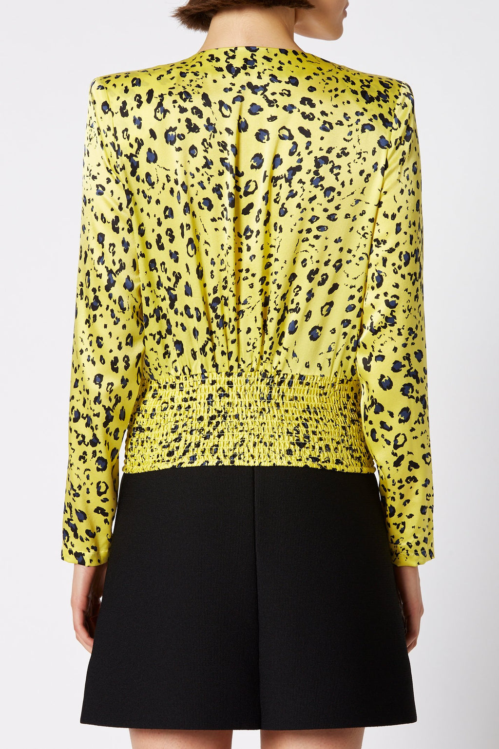 SILK LEOPARD BLOUSE
