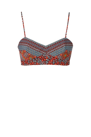 COTTON FLORAL BRALETTE