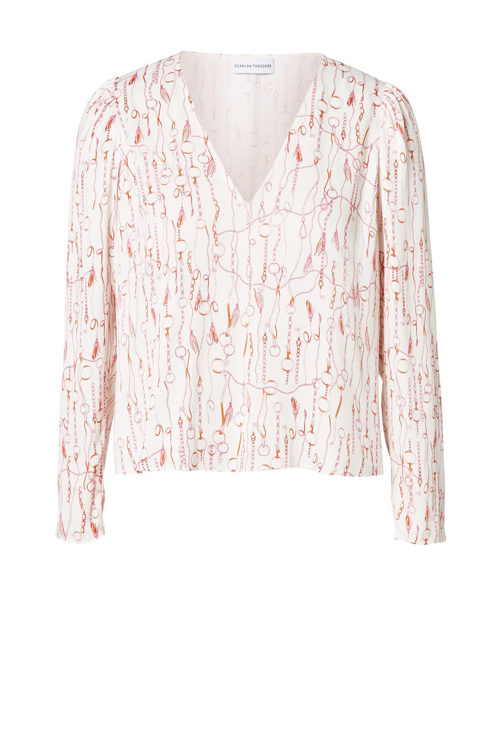CHAIN PRINT BLOUSE