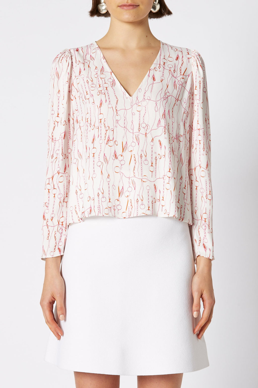CHAIN PRINT BLOUSE