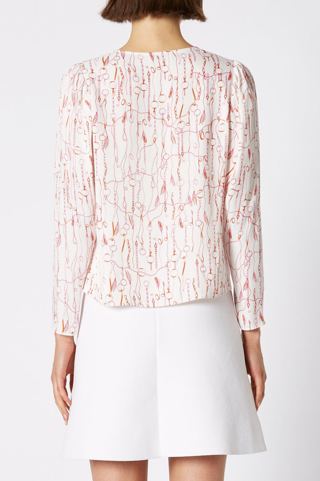 CHAIN PRINT BLOUSE