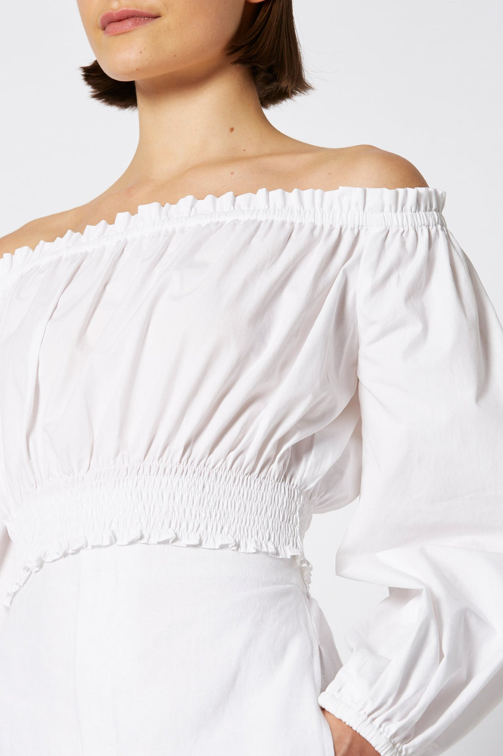 COTTON CROPPED TOP