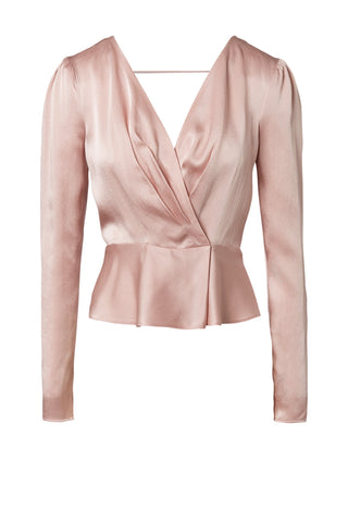CREPE WRAP BLOUSE