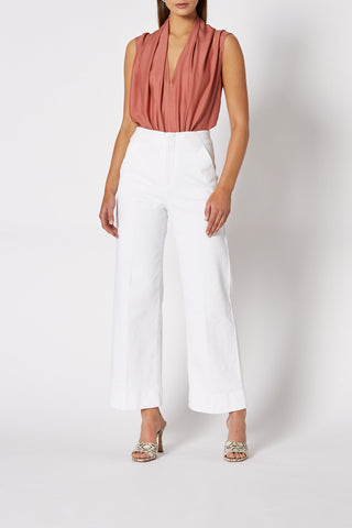 CHARMEUSE V NECK TANK