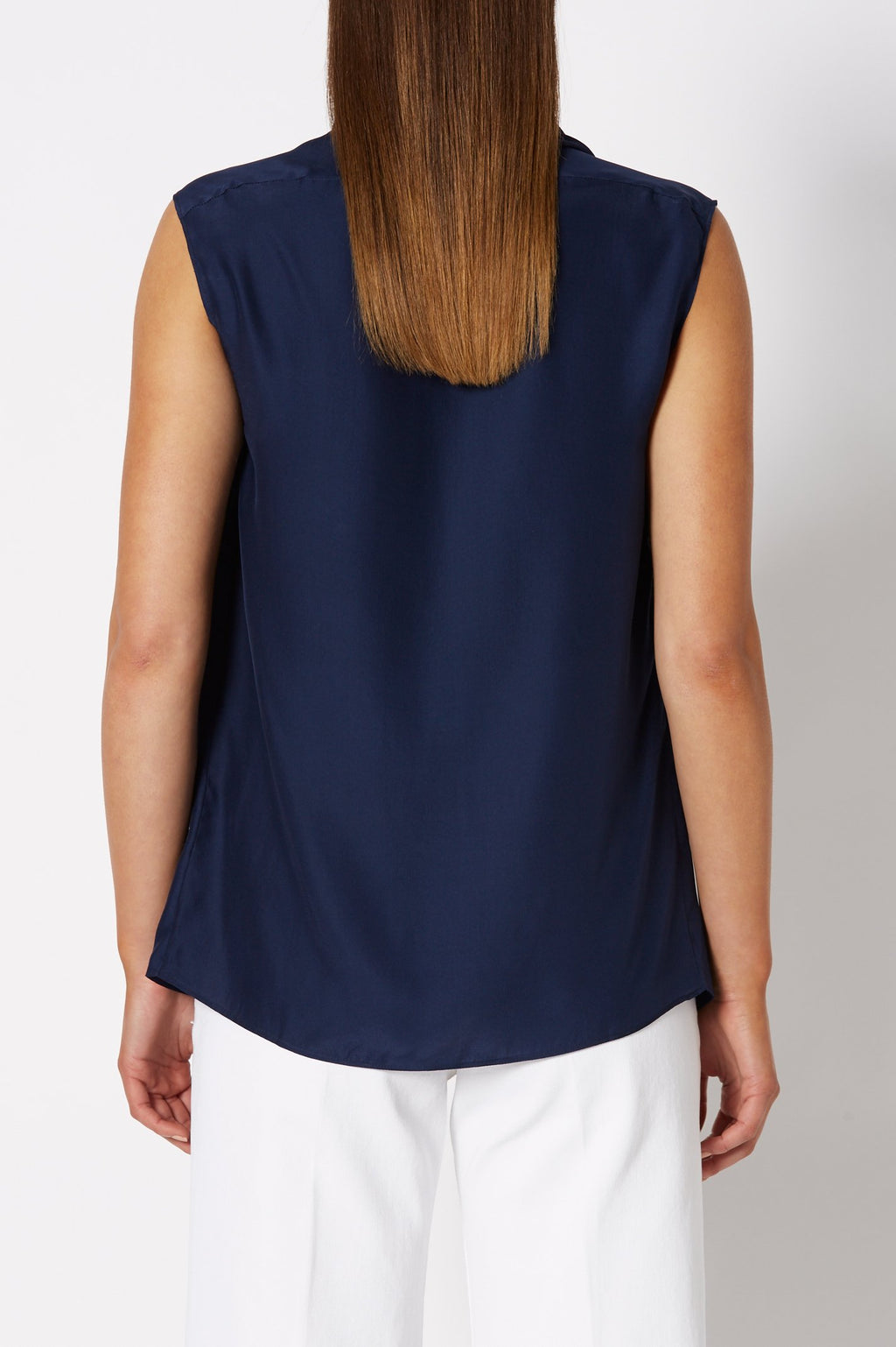 CHARMEUSE V NECK TANK
