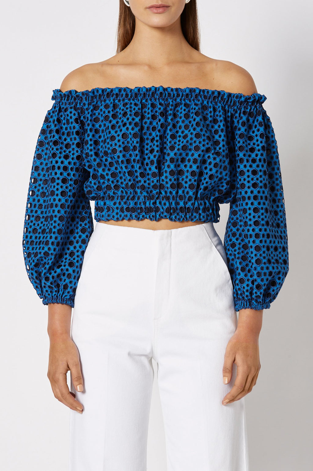 MOSAIC EMBROIDERED TOP
