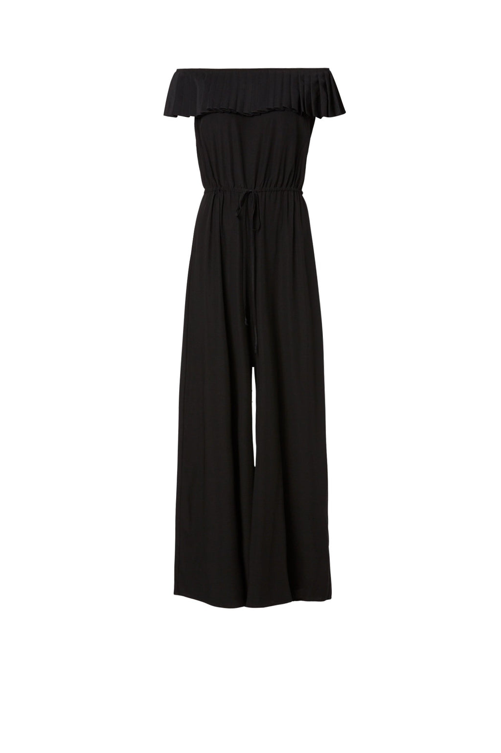 SILK RUFFLE JUMPSUIT